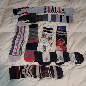 8 pairs gently used (washed)  Stance socks